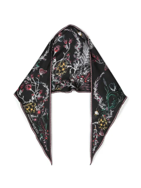 Alexander McQueen logo-print scarf Women