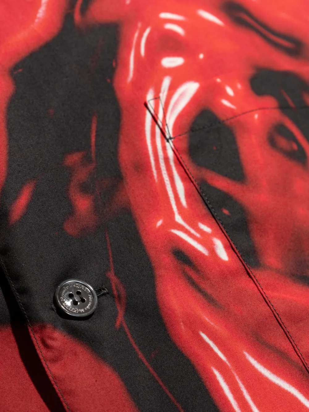 Alexander McQueen Overhemd van biologisch katoen Zwart