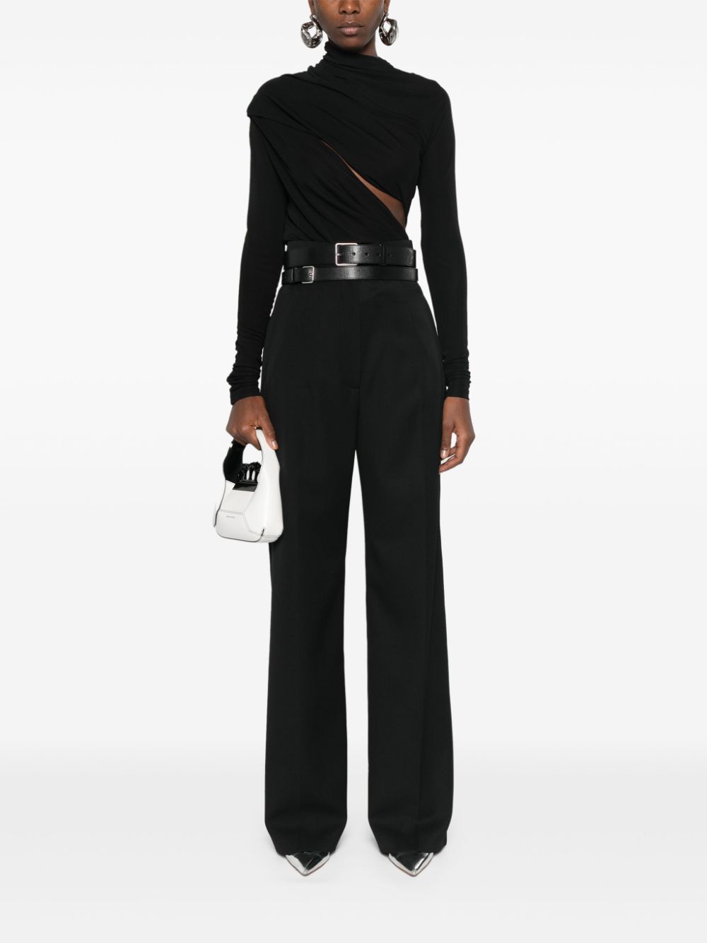 Alexander McQueen wool trousers - Black