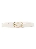 ANINE BING mini Signature Link belt - White