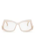 Cazal Mod 5005 geometric-frame glasses - White