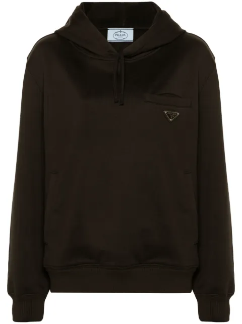 Prada sudadera con capucha y logo