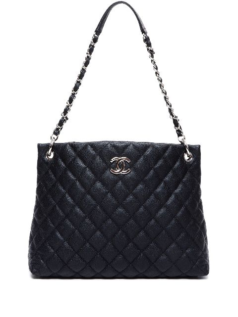 HOT SALE CHANEL 2014 CC diamond-quilted tote bag Women