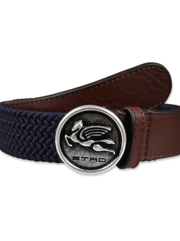 ベルト ETRO LOGO BUCKLE BELT ETRO KIDS logo-engraved Buckle Leather Belt | Black | FARFETCH