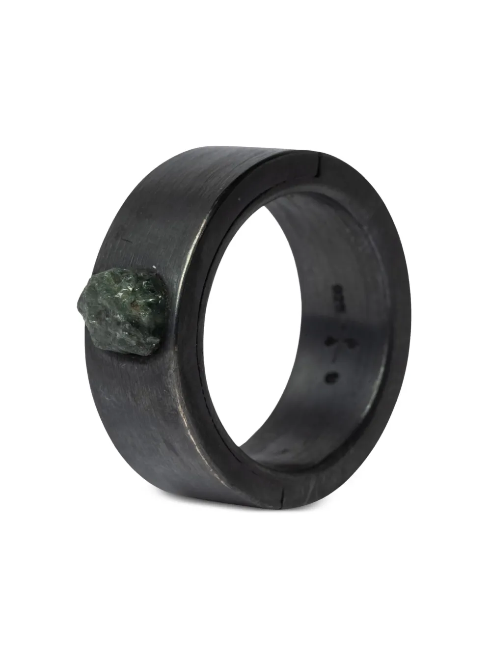 Parts Of Four Sistema Black Sterling Silver Sapphire Ring In Black