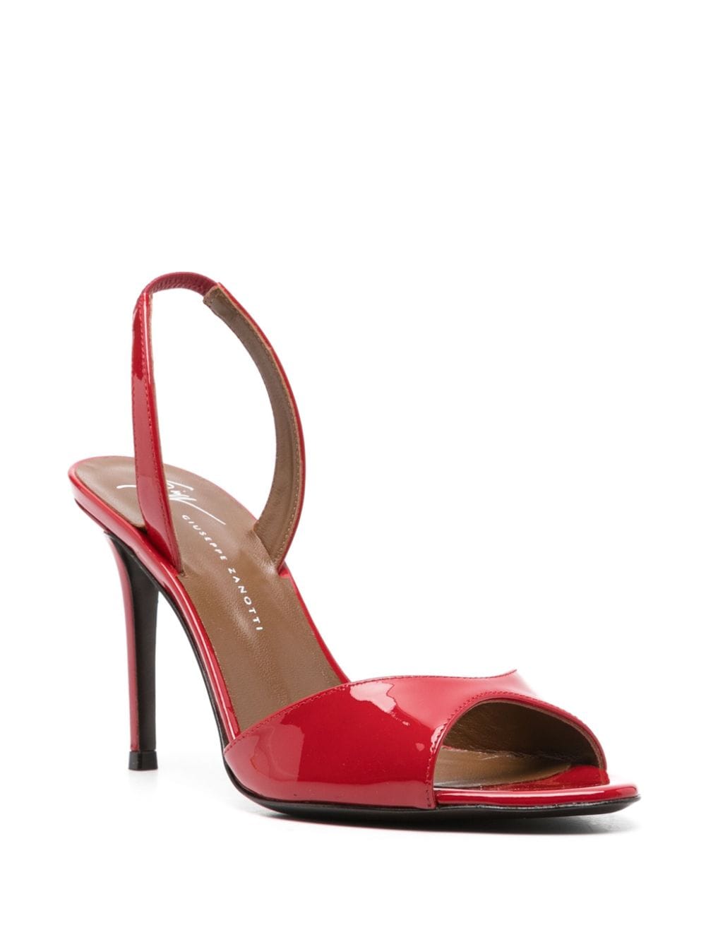 Giuseppe Zanotti 90 mm slingback sandalen - Rood