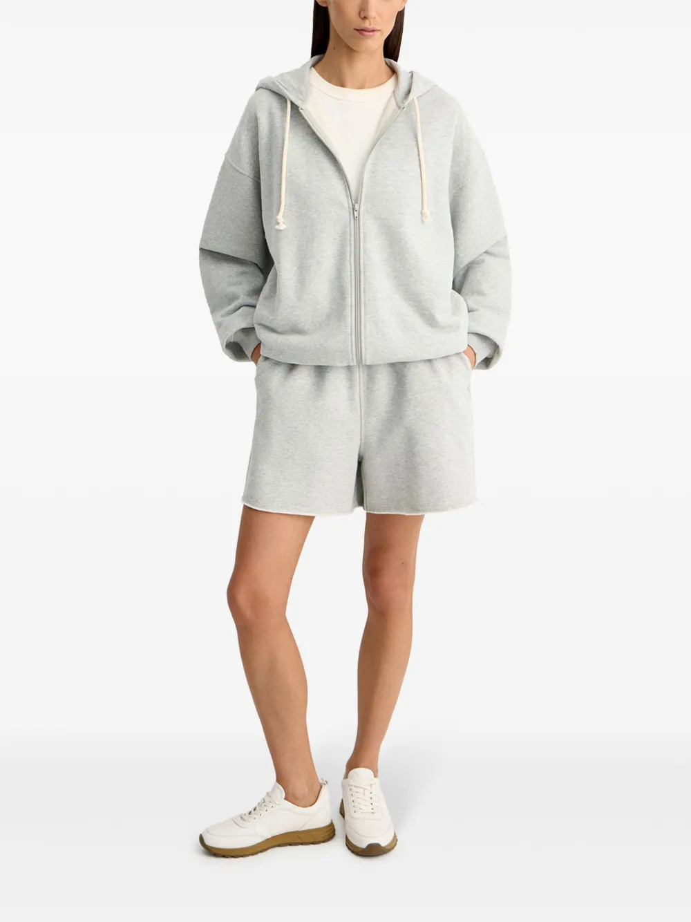 12 STOREEZ mélange-effect zip-up hoodie | Hoodies | Image 2