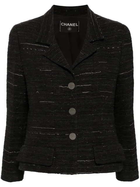 CHANEL Pre-Owned 1999 single-breasted tweed jacket