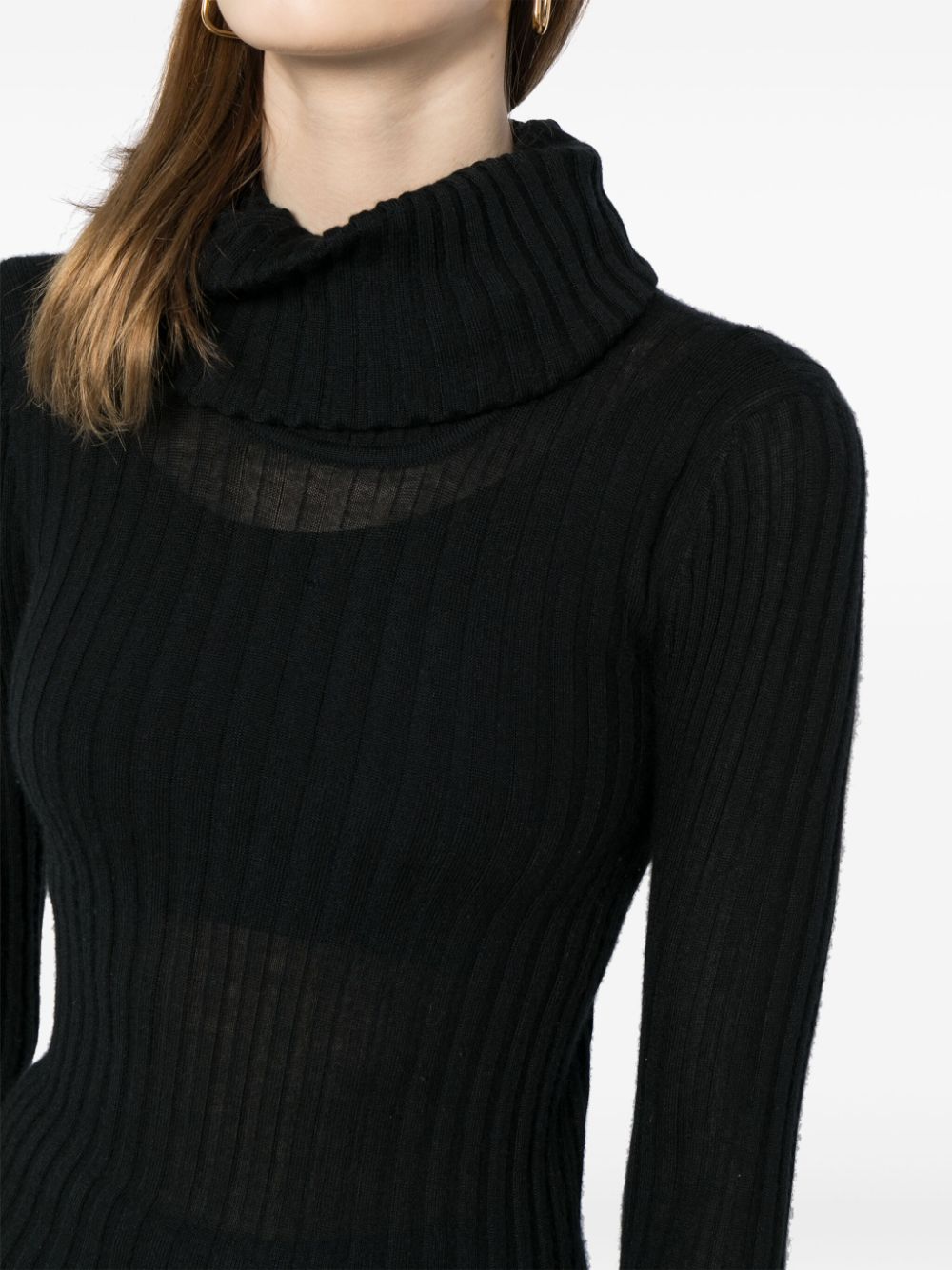 CHANEL 1997 ribbed cashmere-silk jumper Women