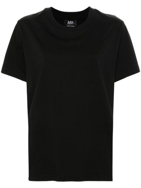 A.P.C. logo-embroidered T-shirt Women