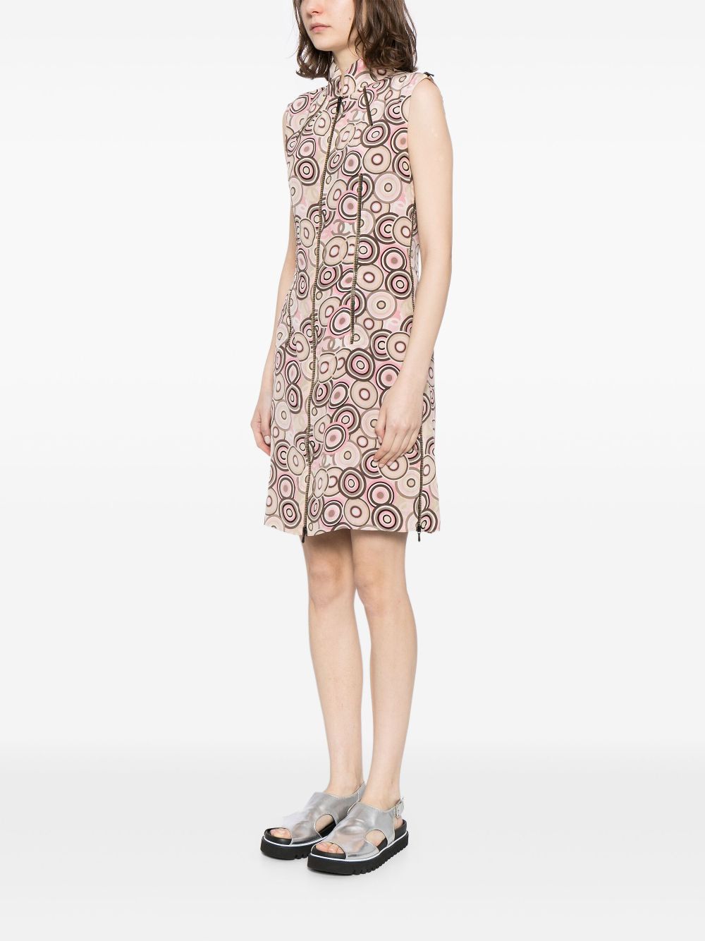 CHANEL 2001 geometric-print silk dress Women