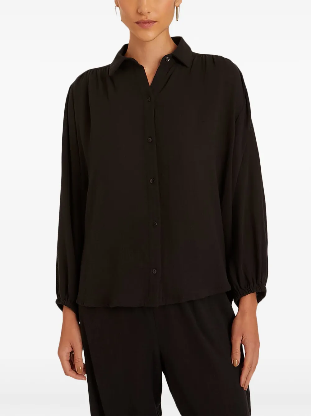 Lenny Niemeyer Blouse met gesmockt detail - Zwart