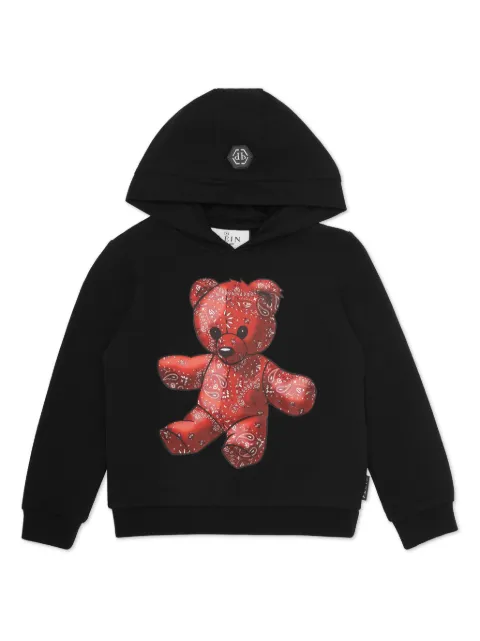 Philipp Plein Junior Teddy Bear-print hoodie