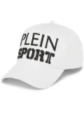 Plein Sport logo-embroidered baseball cap - White