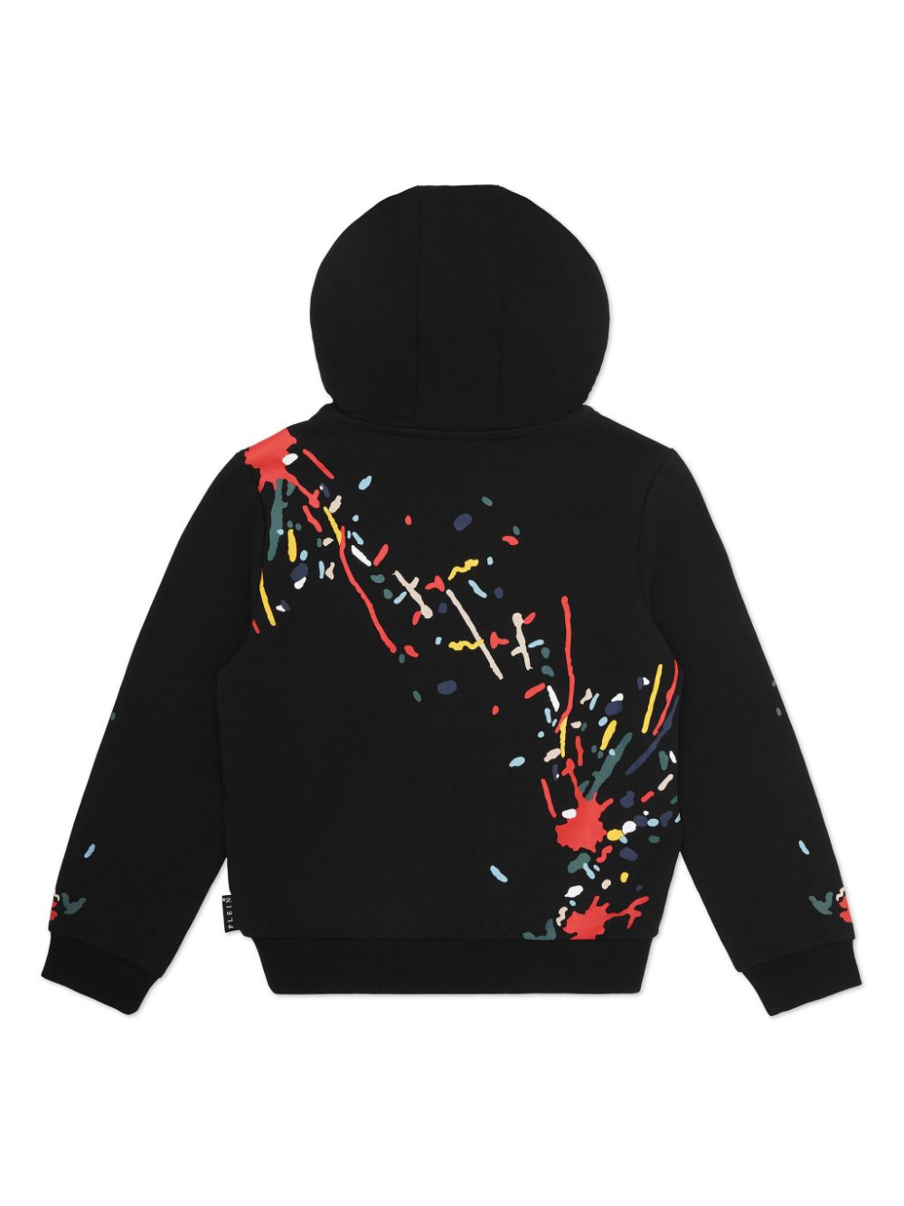 Philipp Plein Junior Hoodie met logoprint - Zwart