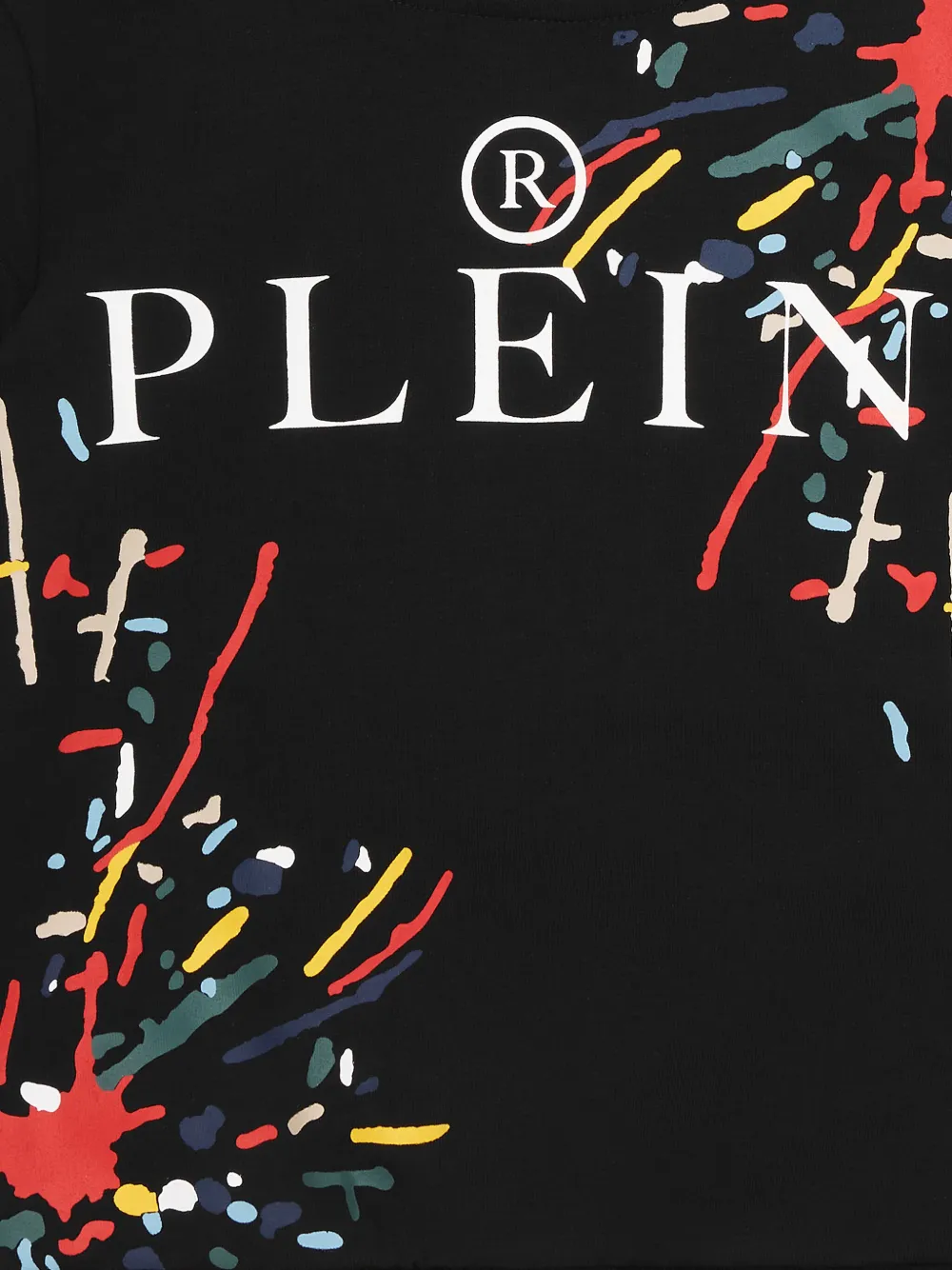 Philipp Plein Junior Hoodie met logoprint Zwart
