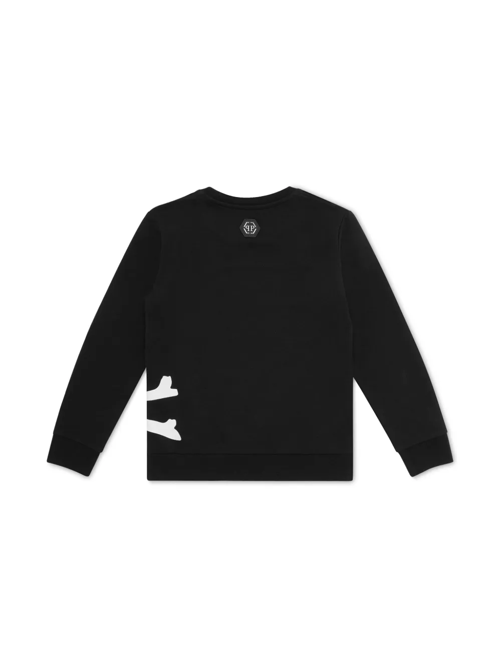 Philipp Plein Junior Skull&Bones sweater - Zwart