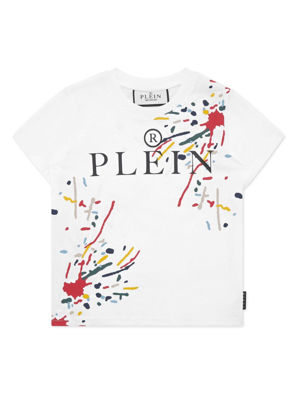 Philipp Plein Junior T-shirt met logoprint Wit