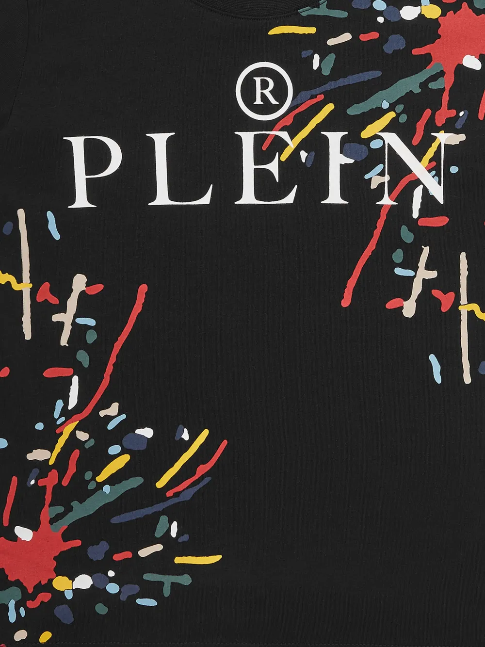 Philipp Plein Junior T-shirt met logoprint Zwart