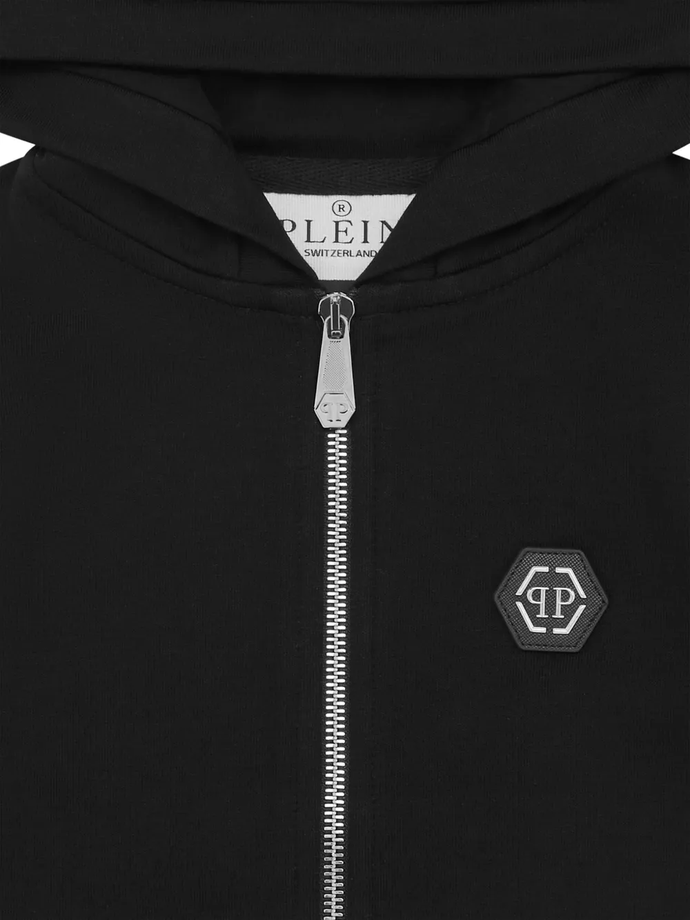 Philipp Plein Junior Teddybeer hoodie Zwart