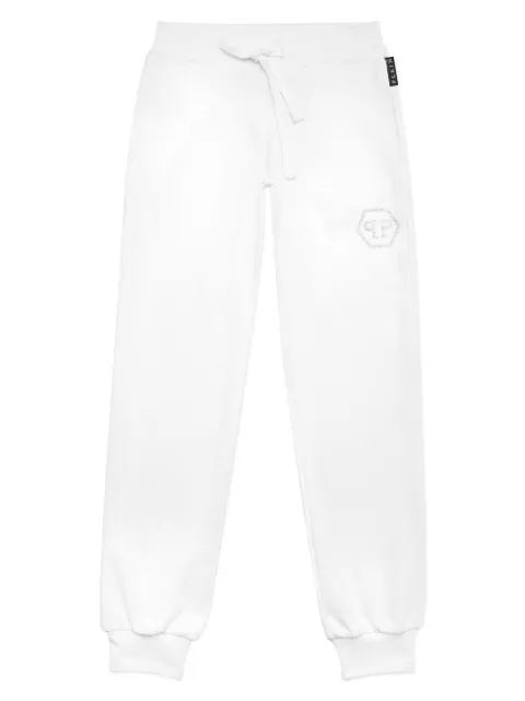 Philipp Plein Junior crystal-logo tracksuit bottoms