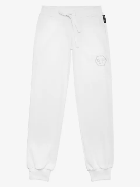 Philipp Plein Junior crystal-logo tracksuit bottoms