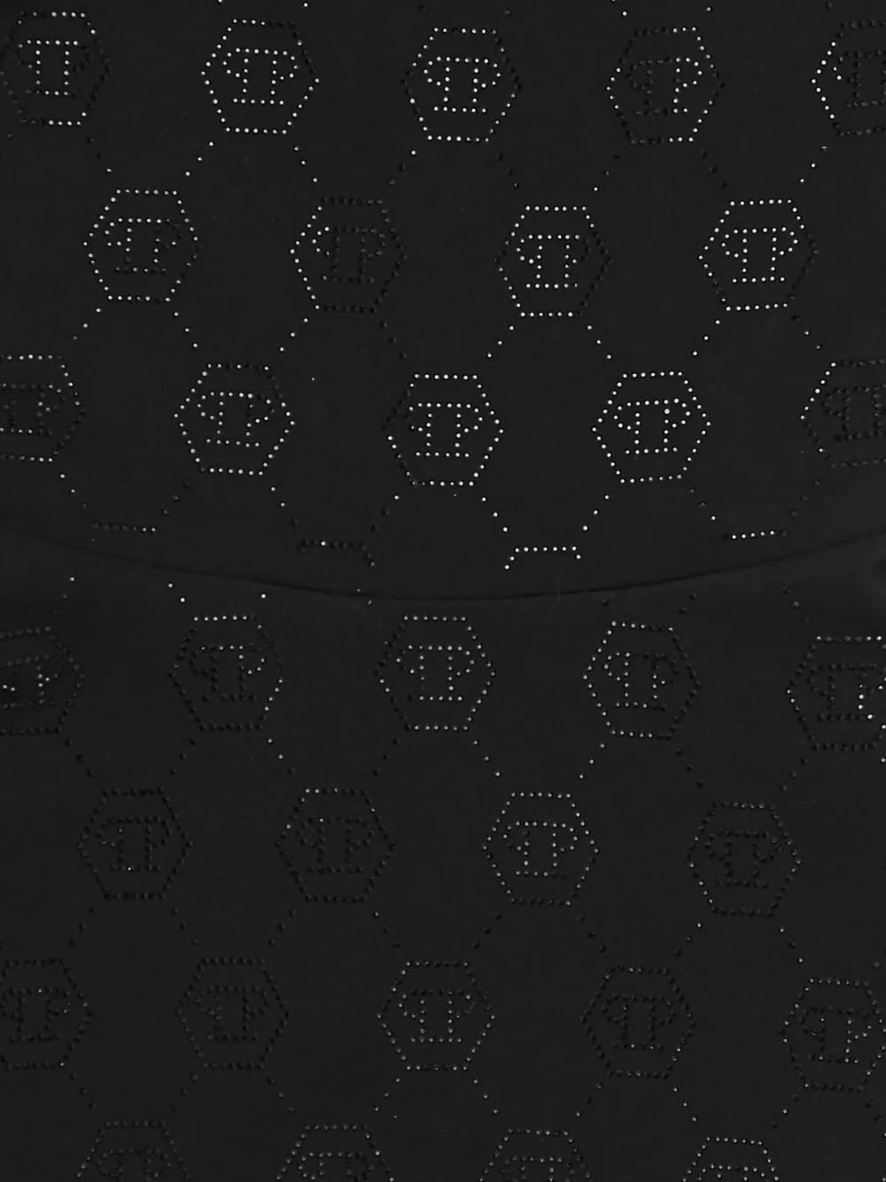 Philipp Plein Junior Jurk met monogram van studs Zwart