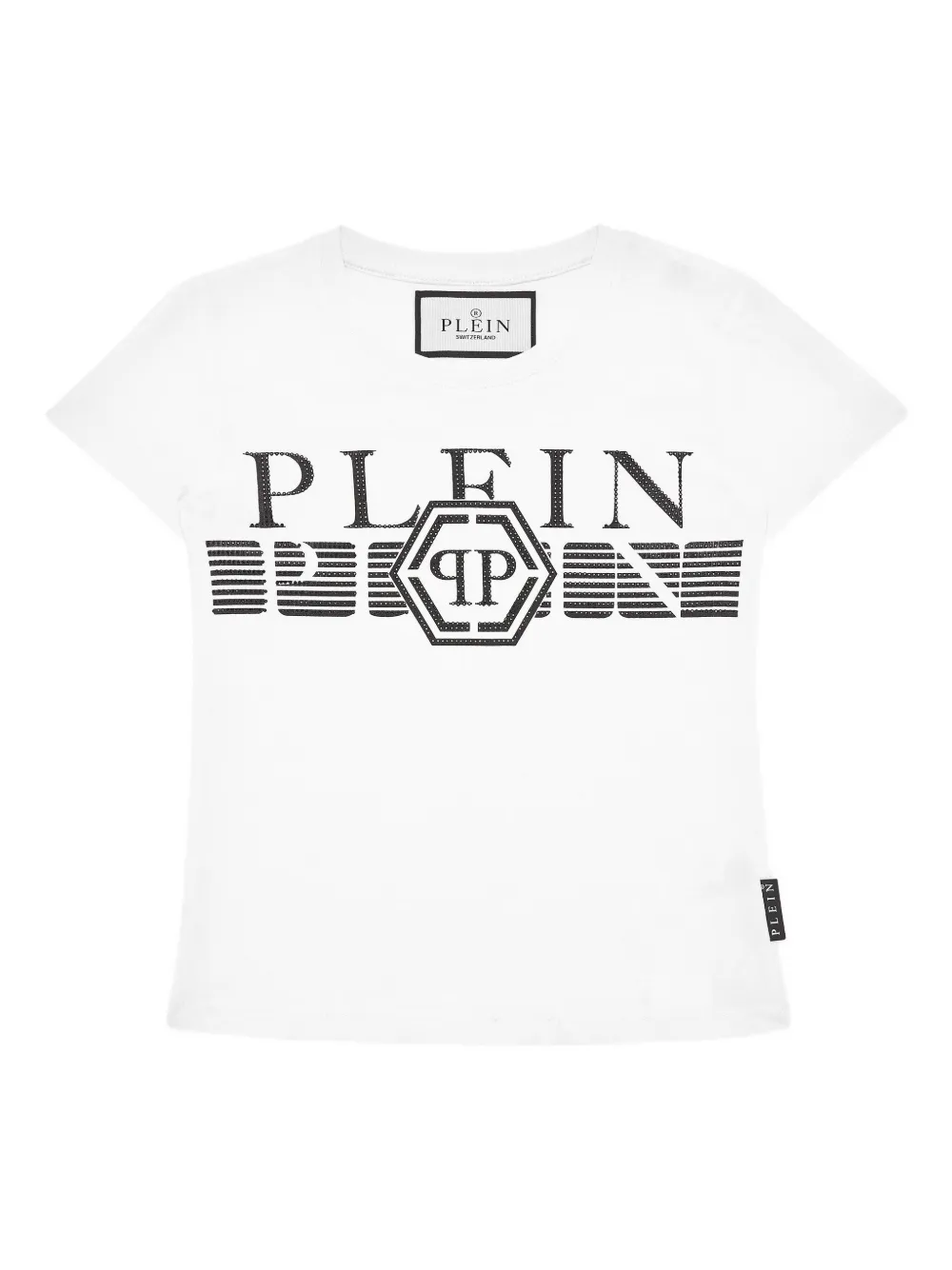 Philipp Plein Junior تيشيرت مزين بشعار الماركة | أبيض | Image 1