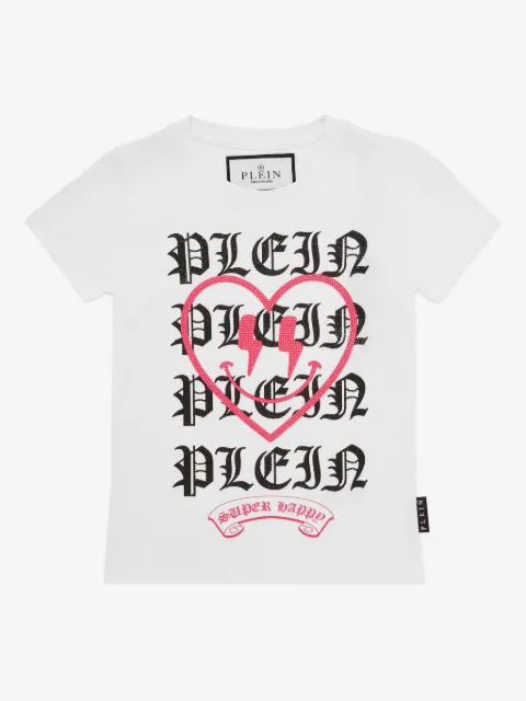 Philipp Plein Junior heart-print T-shirt