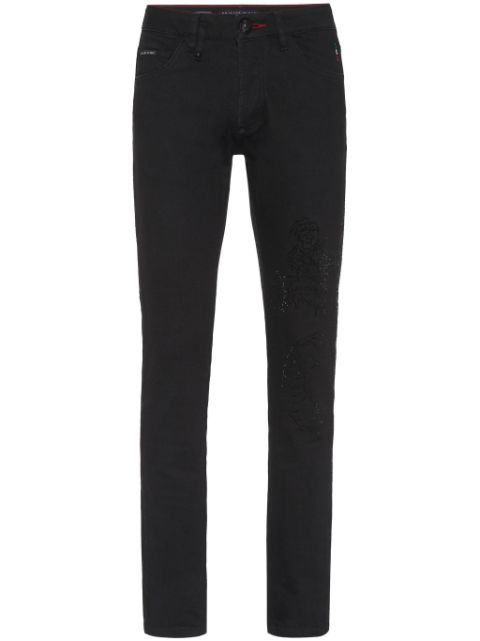 Philipp Plein dragon-embellished jeans Men