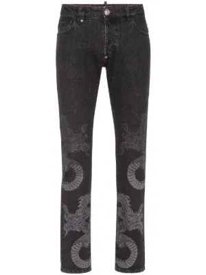 Philipp Plein Skull slim-cut Jeans | Grey | FARFETCH