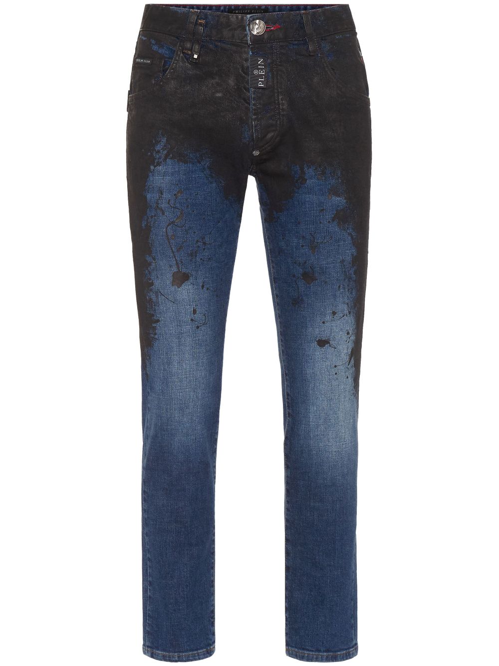 Philipp Plein logo-applique skinny jeans Men