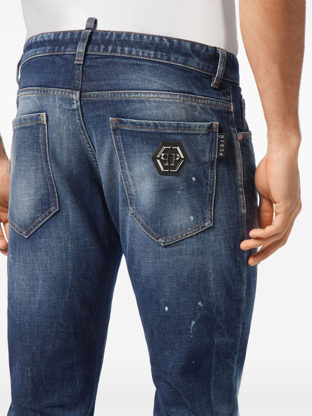 Philipp Plein super-straight cut denim jeans Men