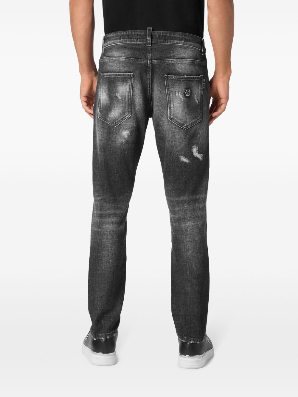 Shop Philipp Plein Skinny Jeans In Black