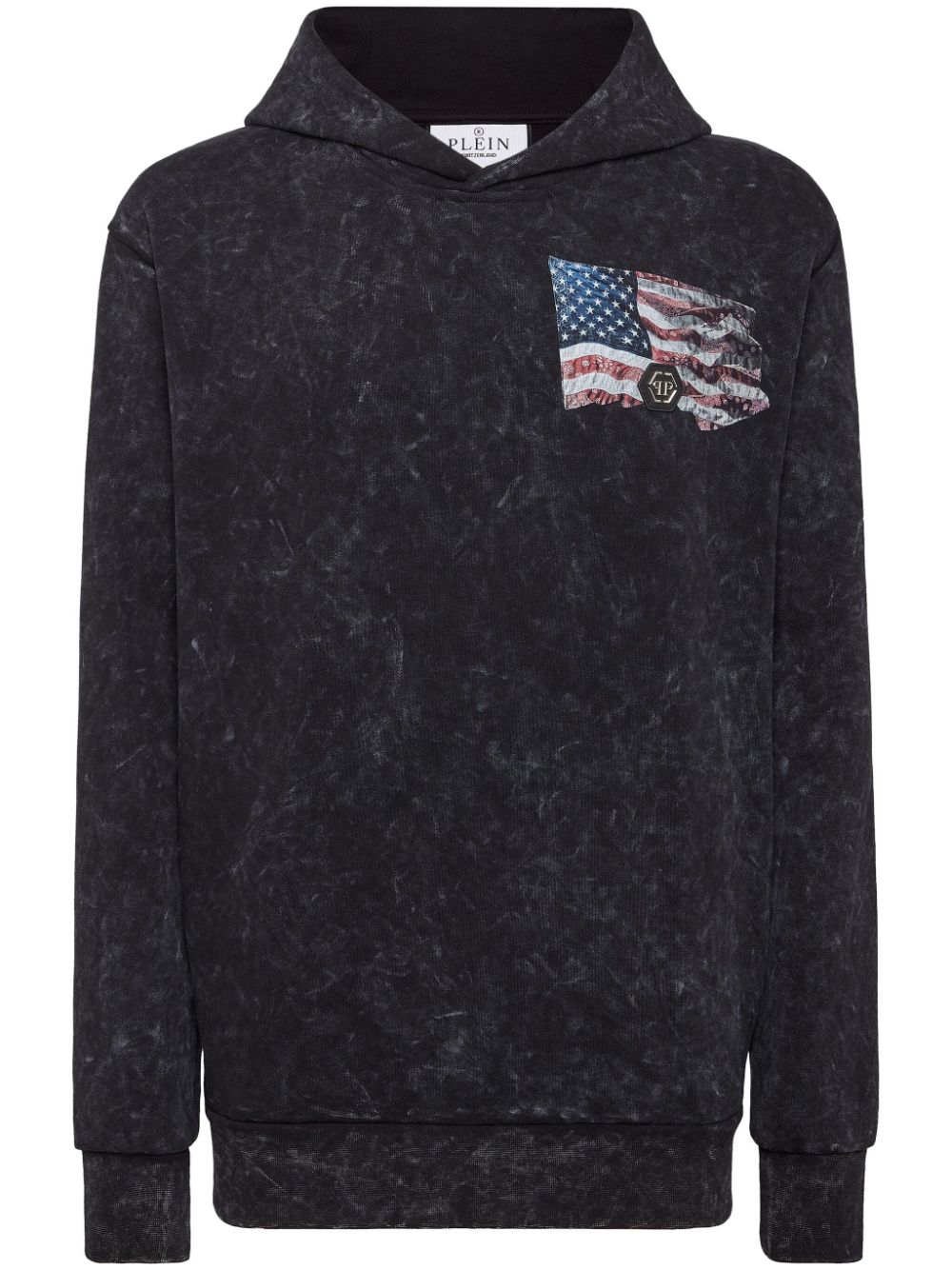 Philipp Plein Eagle hoodie Zwart