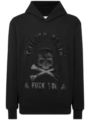 フィリッププレイン ドクロ刺繍パーカー Philipp Plein（フィリッププレイン）パーカー - FARFETCH