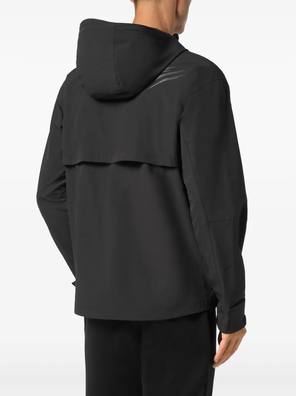 Plein Sport K-way hoodie Zwart