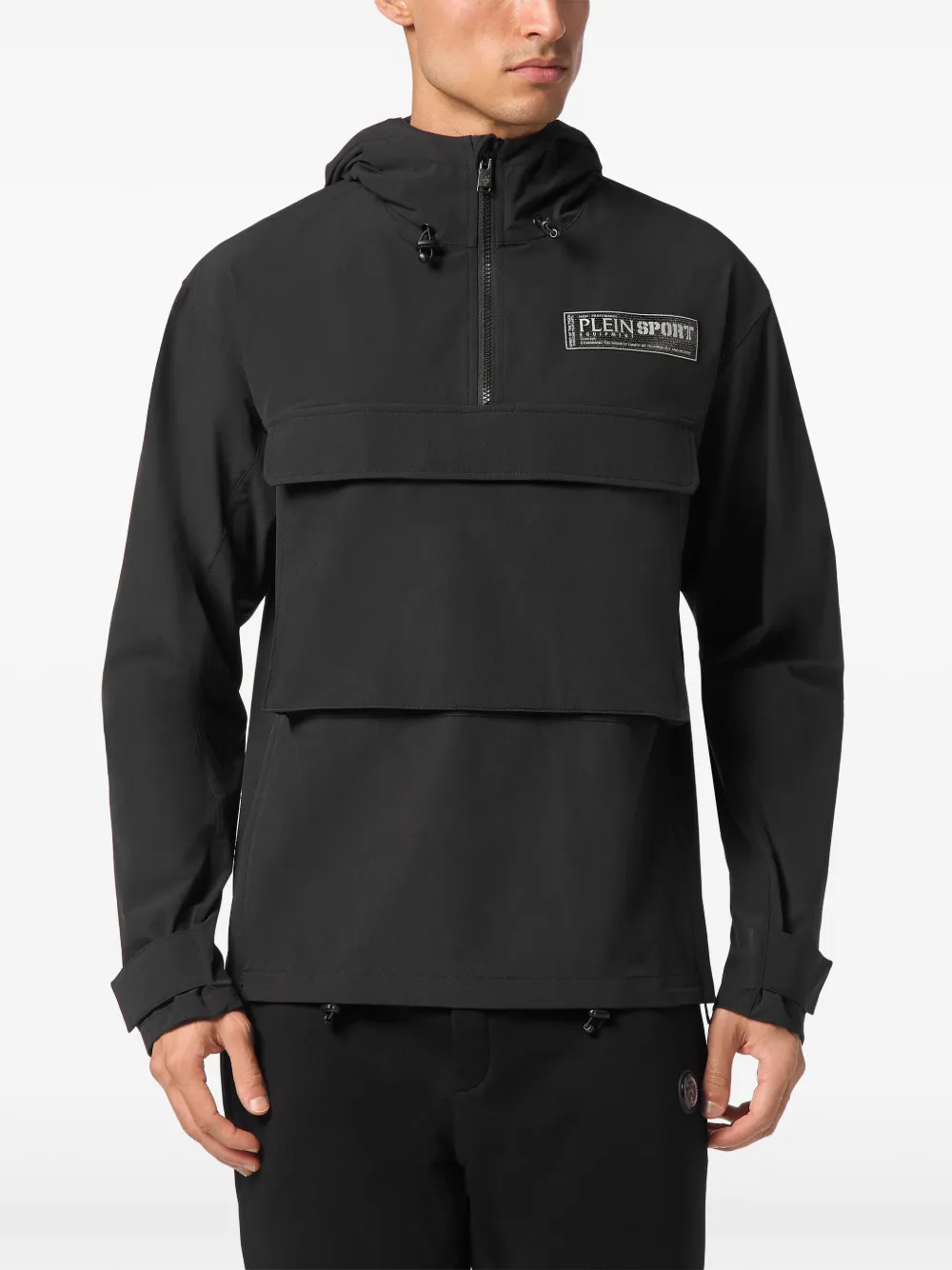 Plein Sport K-way hoodie Zwart