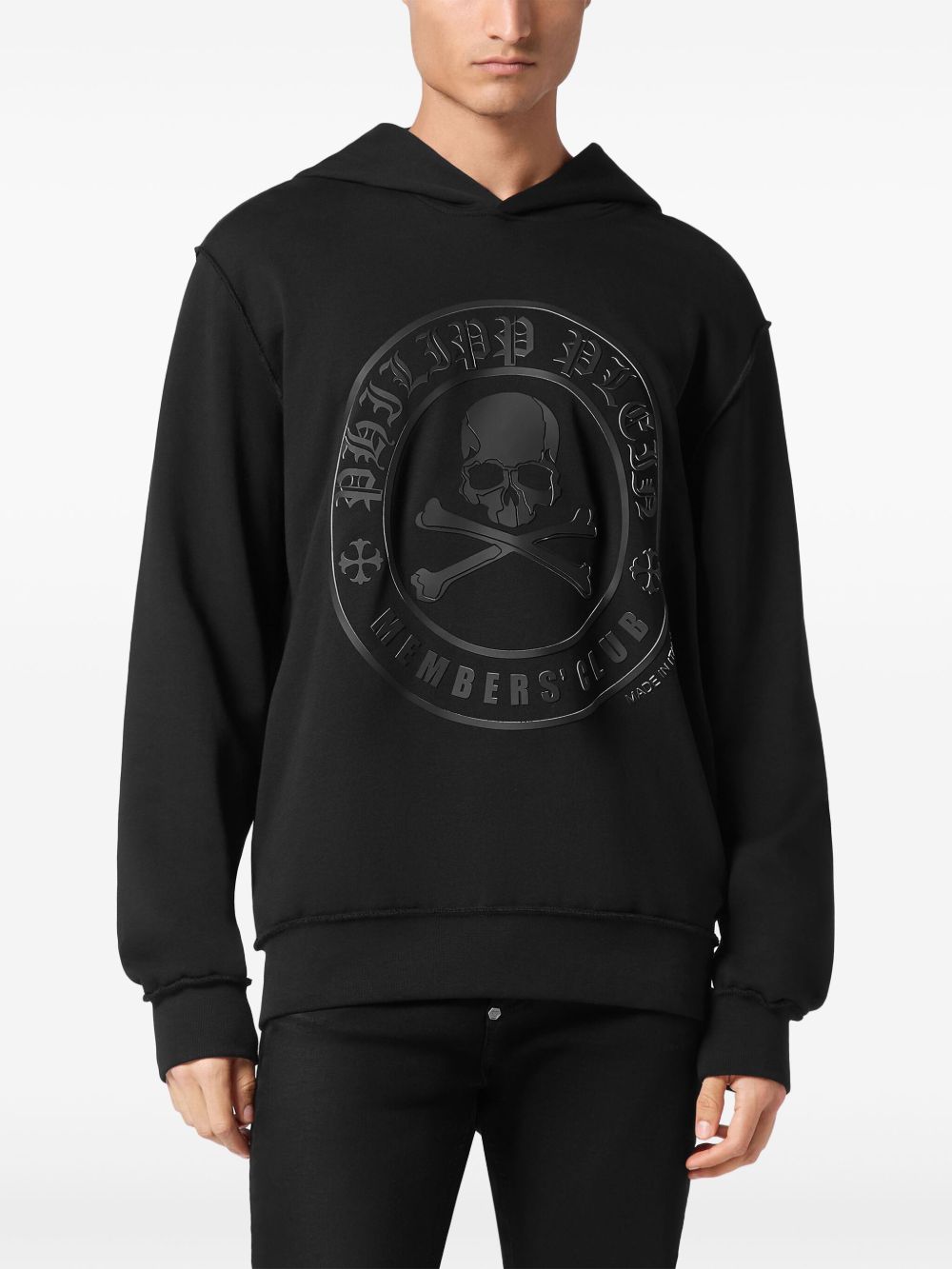 Philipp Plein gothic-print hoodie Men