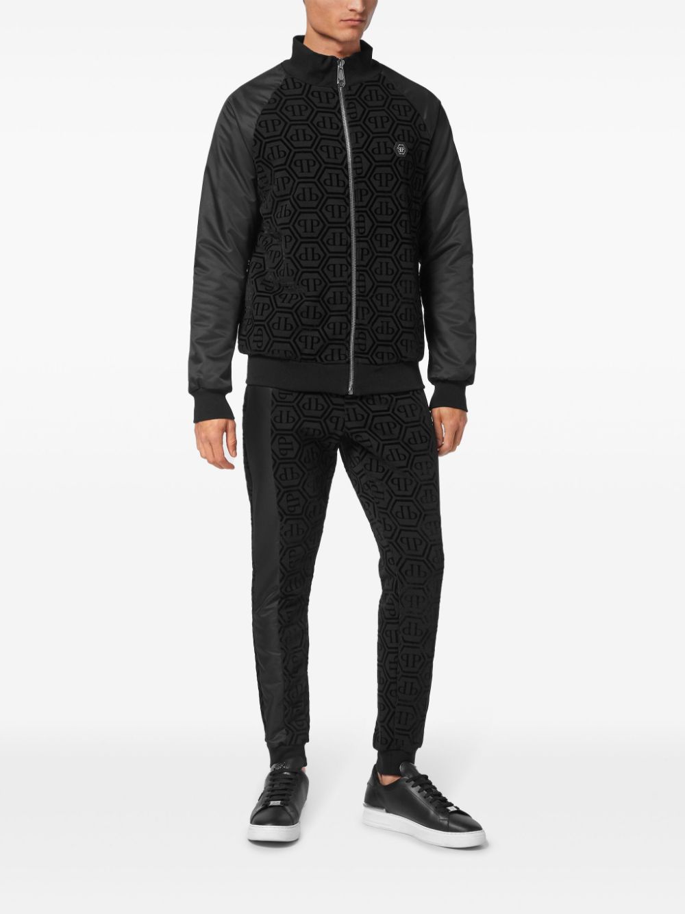 Philipp Plein monogram-pattern tracksuit Men