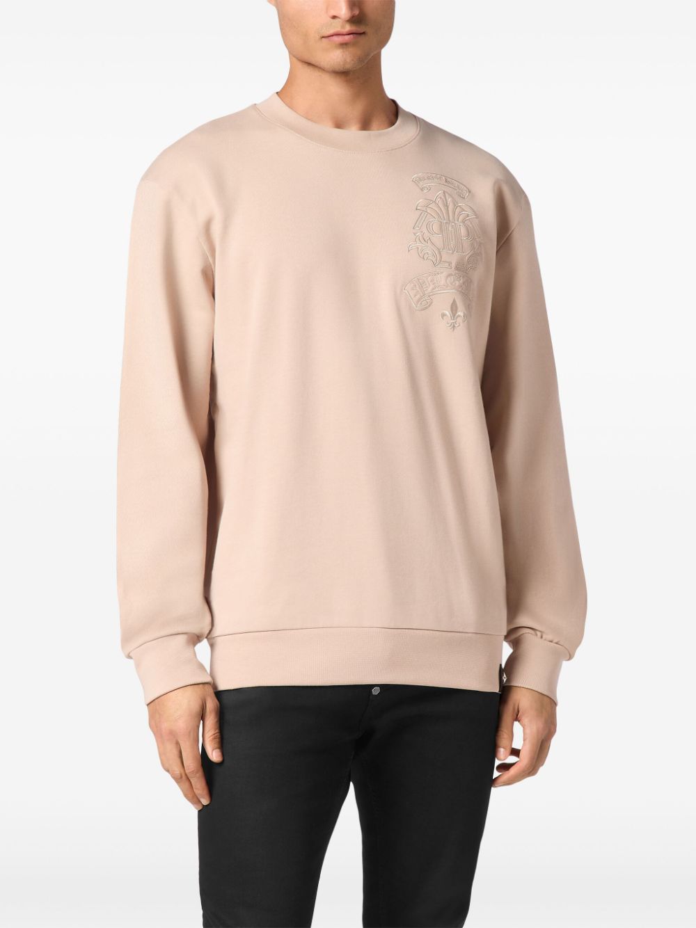 Philipp Plein logo-embroidered sweatshirt Men