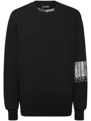 Versace Jeans Couture Suéter De Tricô Com Logo Bordado | Preto