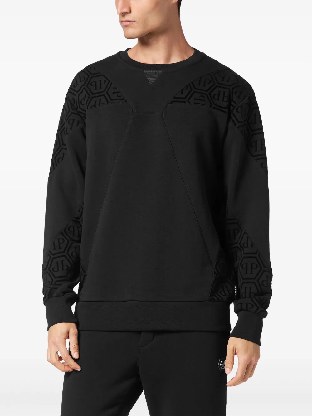 Philipp Plein Sweater met monogram Zwart