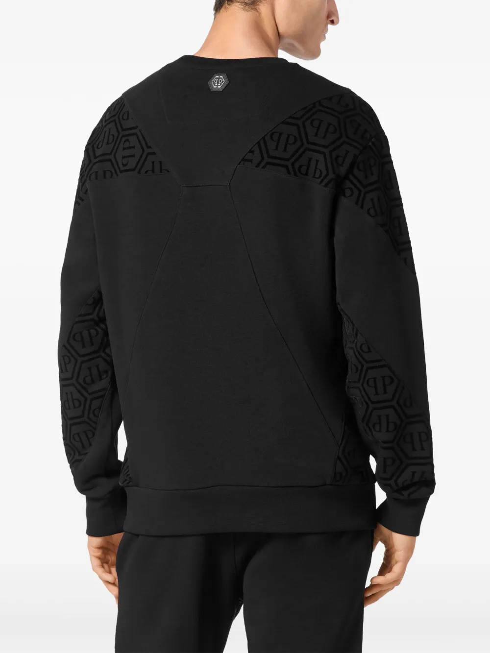 Philipp Plein Sweater met monogram Zwart