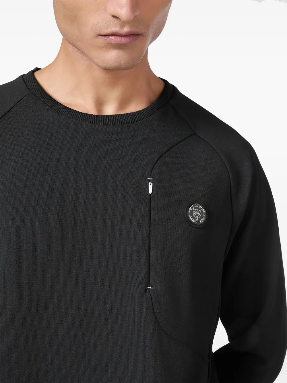 Plein Sport Racing sweater Zwart
