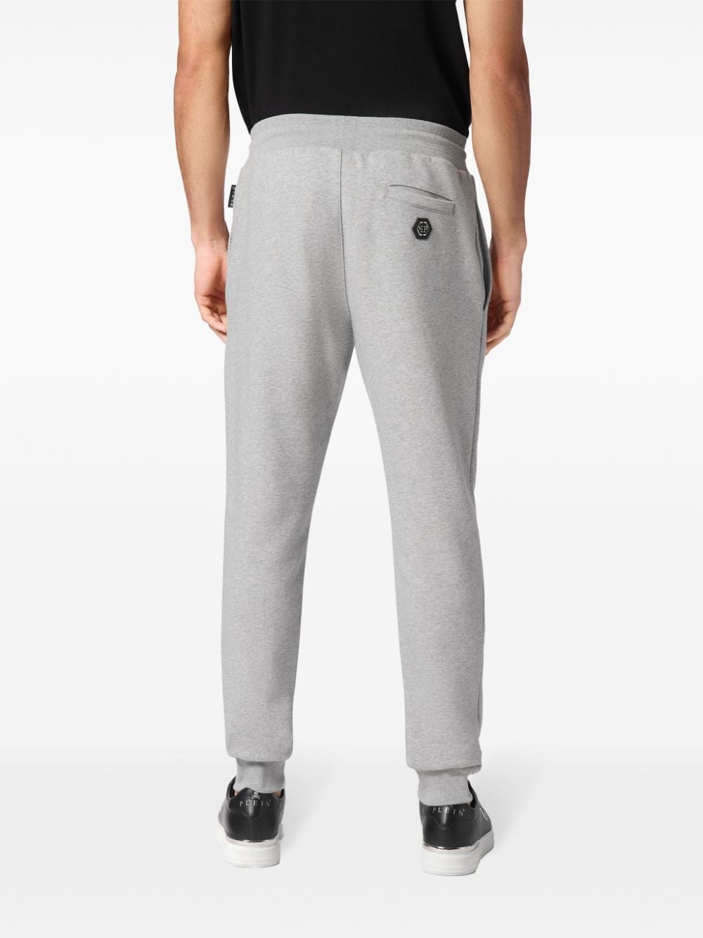 Shop Philipp Plein Skull Track Pants In Grey