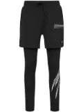 Plein Sport logo-print leggings - Black