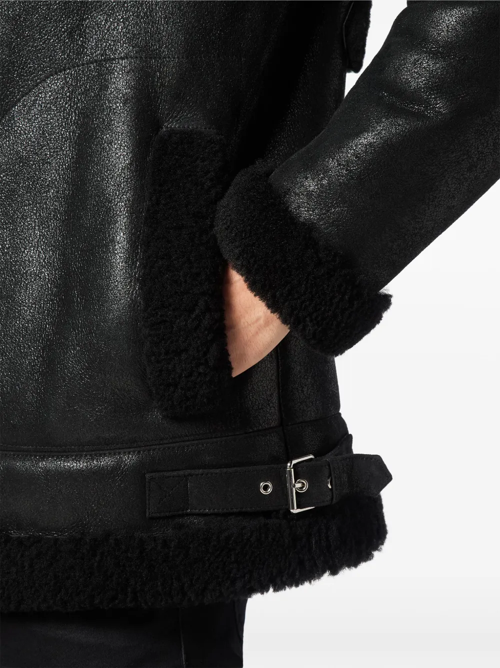 Philipp Plein Lammy bikerjack Zwart