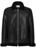 Philipp Plein shearling biker jacket - Black
