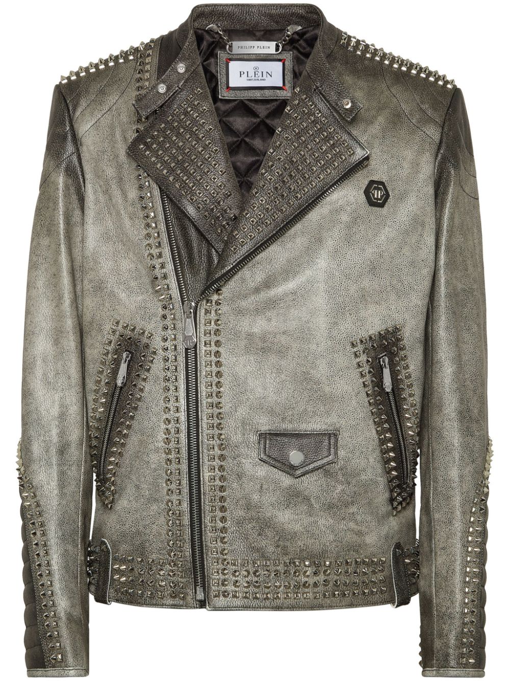 leather biker jacket